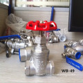 200wog 3/4" CF8m Gate Valve Drawing